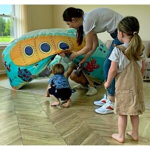 HIYA "Under the Sea" Inflatable Fort Cover Inflatable Playhouse for Kids